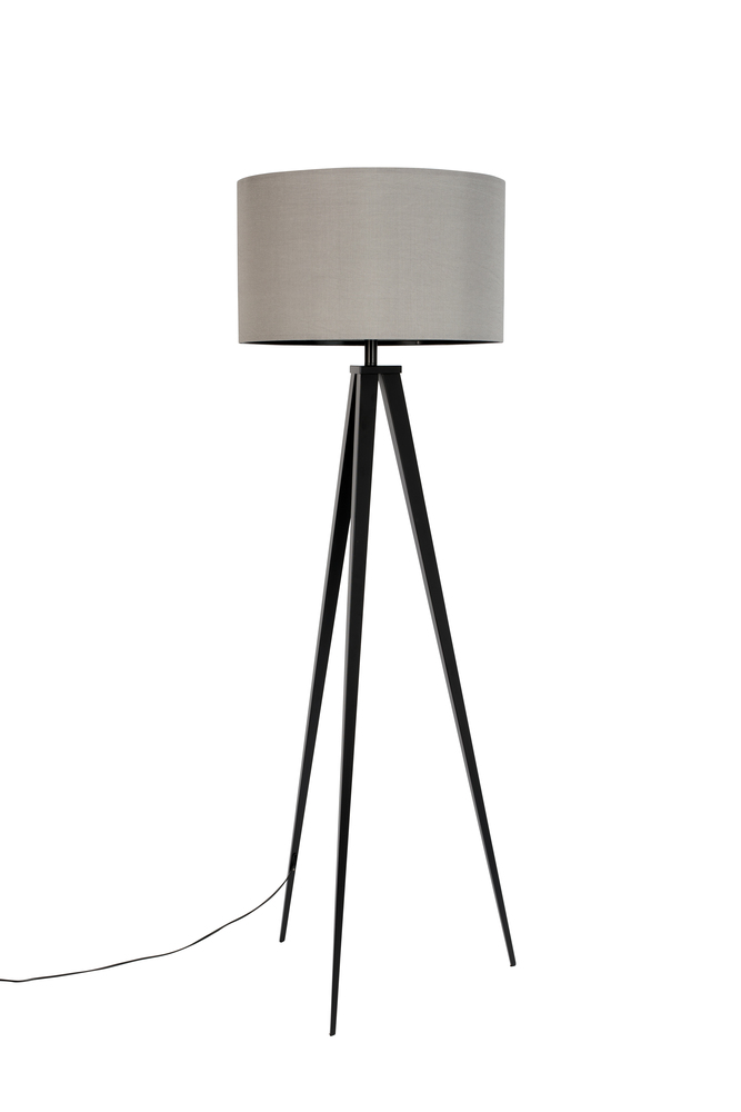 Tripod Floor Lamp Wood White