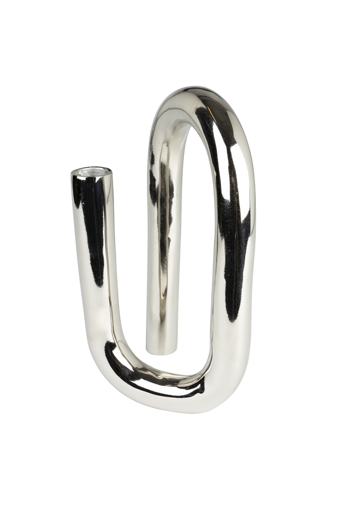 Tubo Candle Holder L Shiny Beige