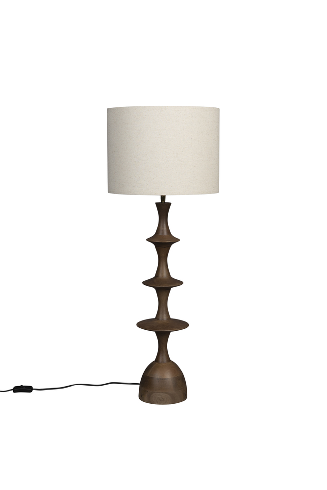 Cath Table Lamp Walnut