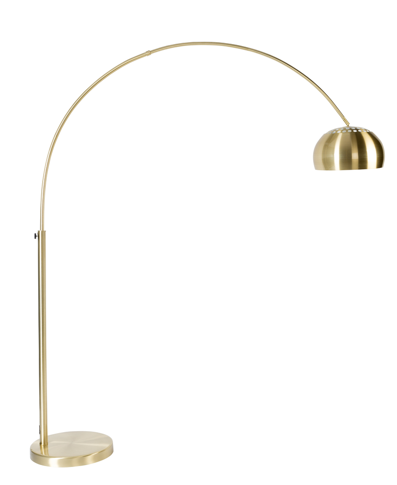 Metal Bow Floor Lamp Copper