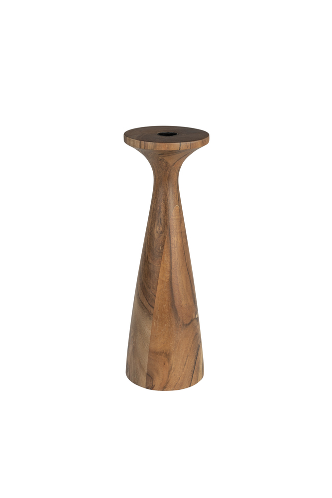 Flames Candle Holder M Brown