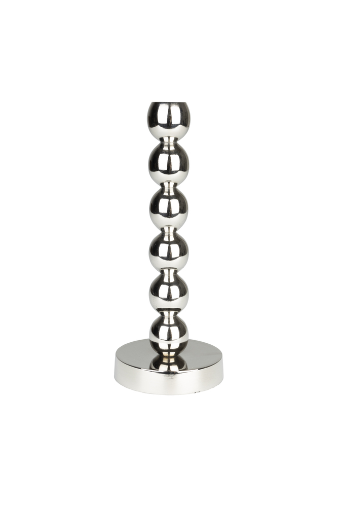 Bubbles Candle Holder One Shiny Beige