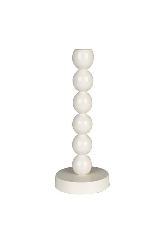 Bubbles Candle Holder One Shine Silver