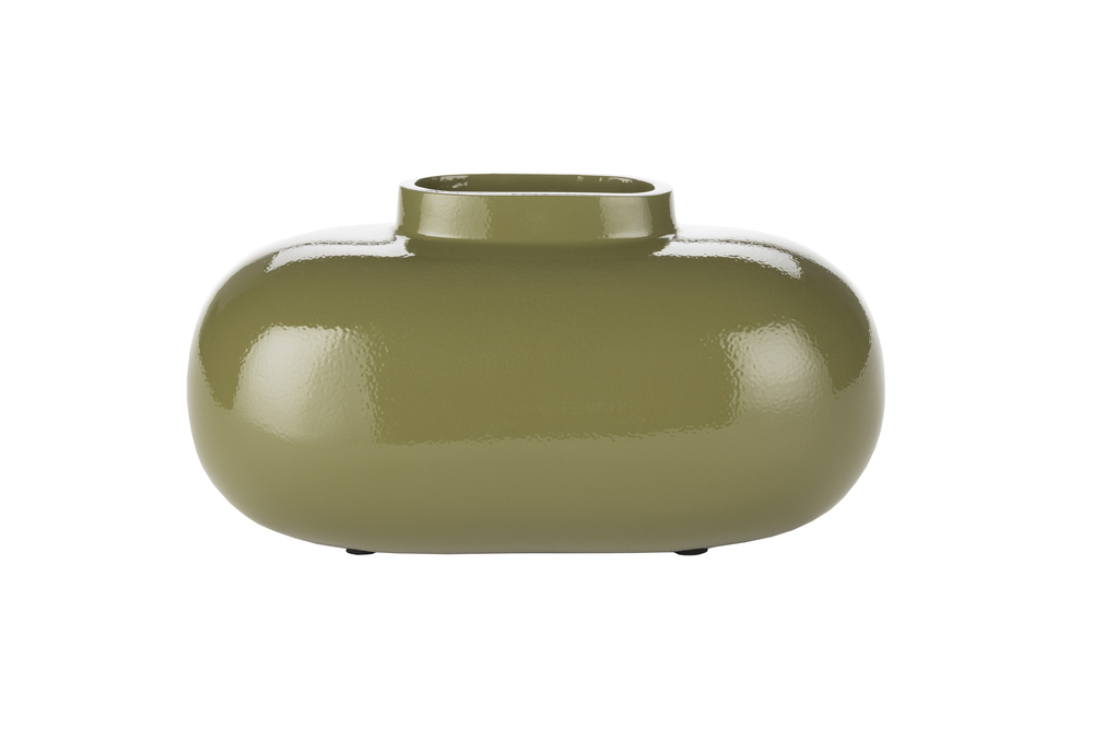 Droplet Vase M Ochre Yellow