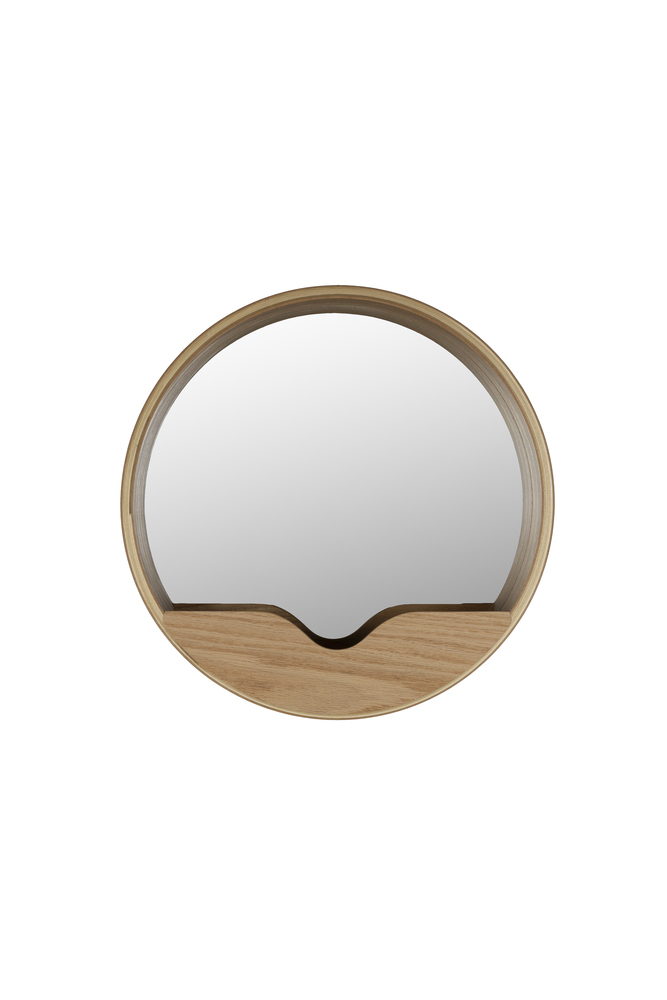 Round Wall Mirror '60 Brown