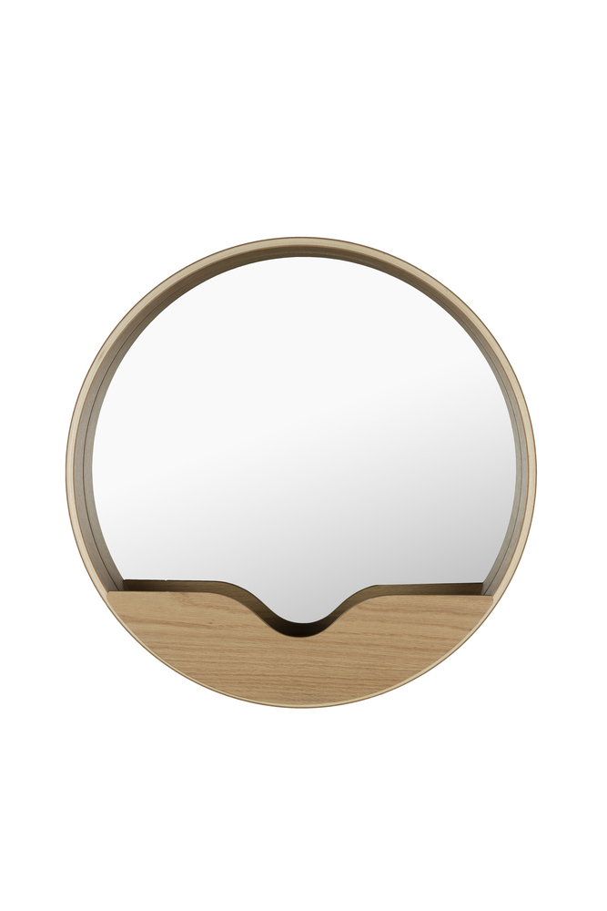 Round Wall Mirror '40 Brown