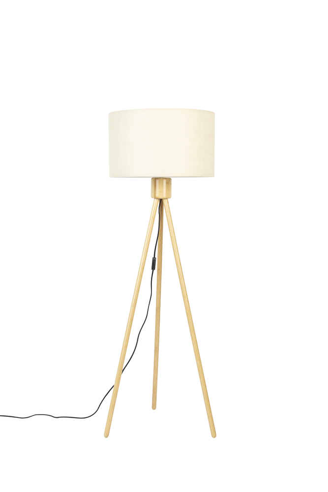 Fan Floor Lamp Bamboo