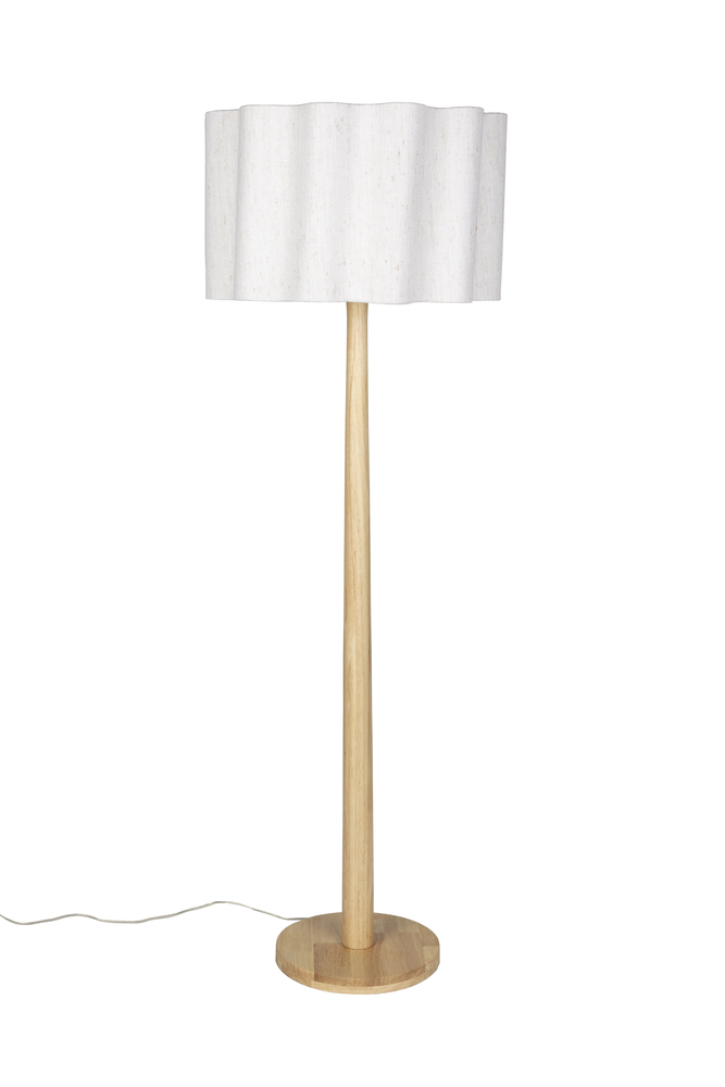Scallop Floor Lamp Natural